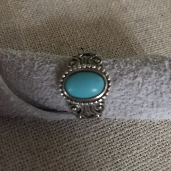 Vintage 925QT silver turquoise ring size 8 - Picture 3 of 7